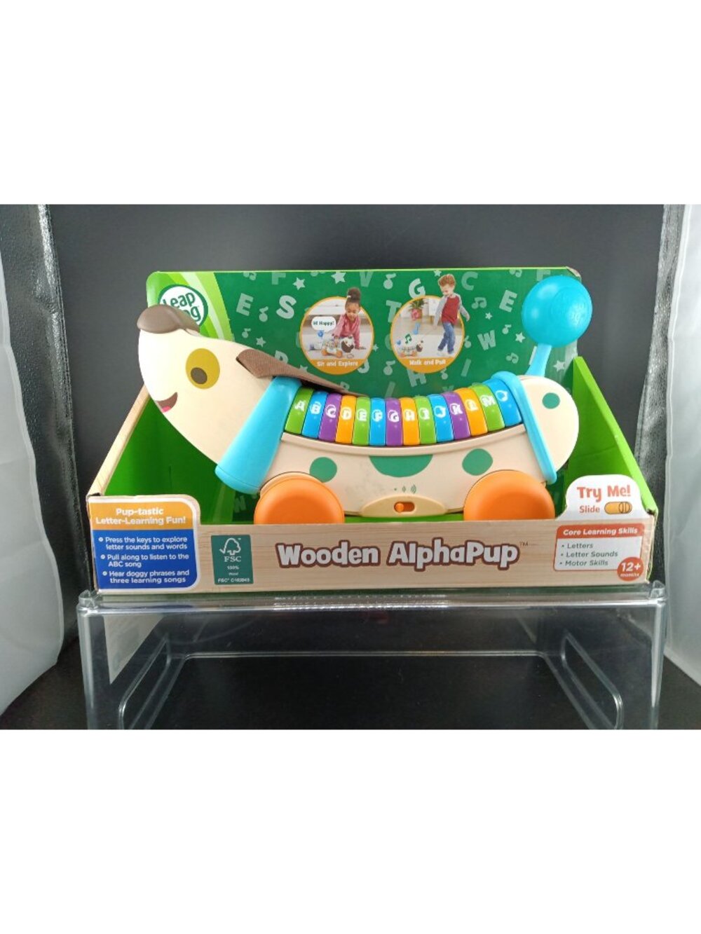 LeapFrog Wooden AlphaPup ABC Educational Toy For Toddlers 12+ Months